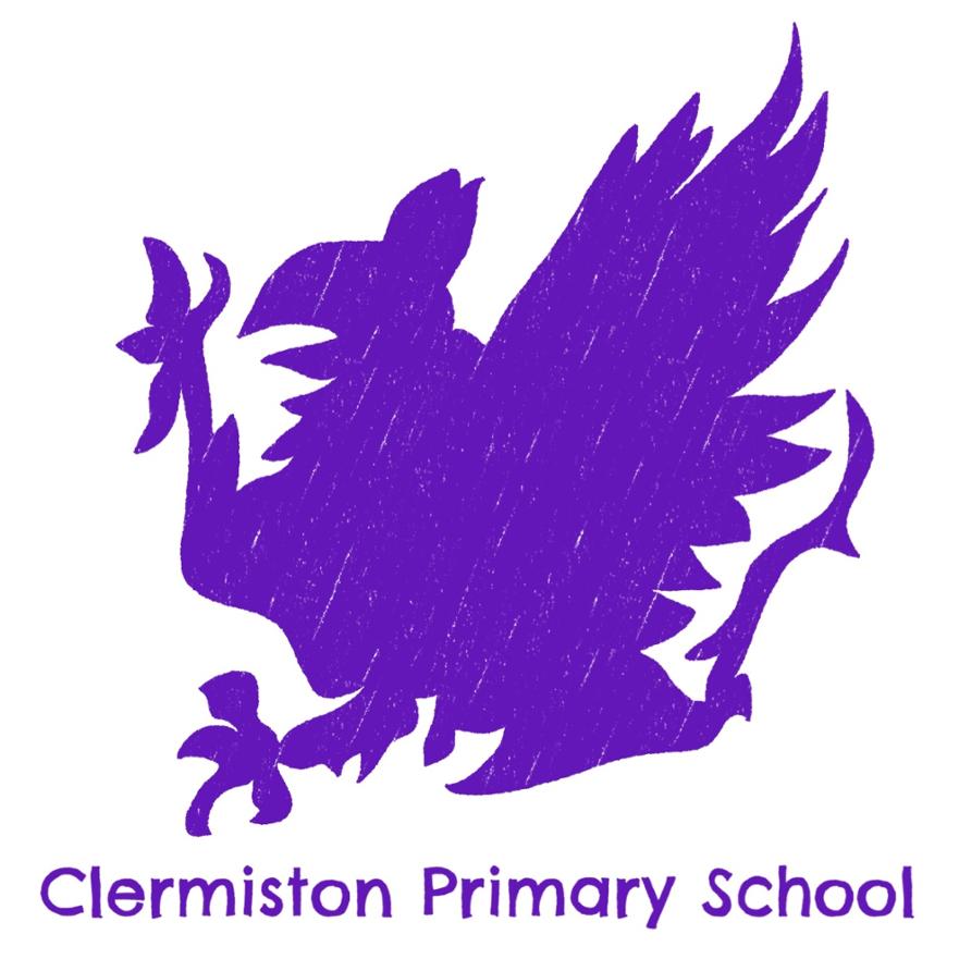 Clermiston Logo Purple Large with Text